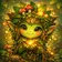 Colorful stylized owl avatar with intricate patterns and big expressive eyes, set against a vivid background.